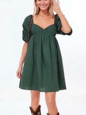 Tuckernuck - Hyacinth House Sasha Emerald Green Short Sleeve Mini Dress Medium